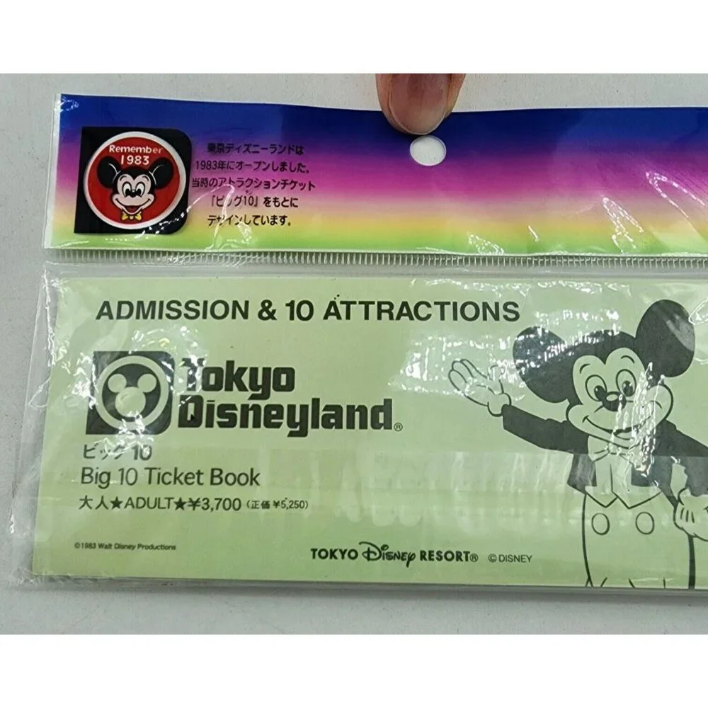 Tokyo Disney Resort 25Th‎ Anniversary Goods Big 10 Ticket Book Memo Paper